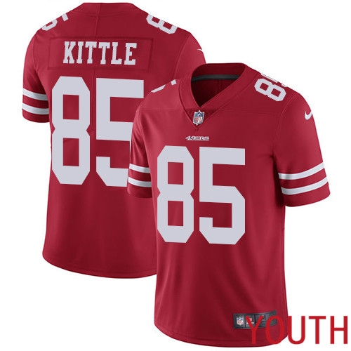 San Francisco 49ers Limited Red Youth George Kittle Home NFL Jersey #85 Vapor Untouchable